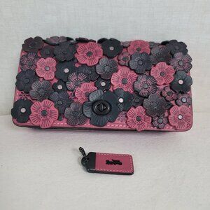 COACH 1941 Tea Rose Pink Black DINKY Crossbody Bag